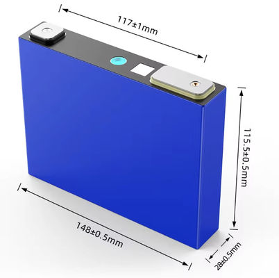 Alta densidad de energía LFP28148115 3.2V 52ah Lifepo4 Batería para almacenamiento de energía renovable