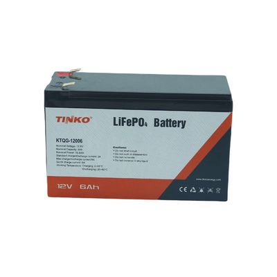 calidad 6.8AH Batería de litio y fosfato de hierro de 12 voltios con placa de protección utilizada como energía de respaldo fábrica