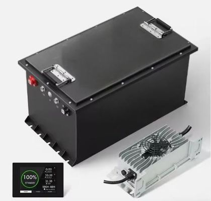 Buen precio 51.2V 100Ah LiFePO4 48v Batería de litio para carrito de golf con BMS 5.12KWH en línea